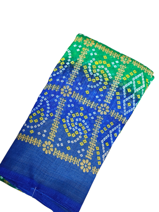 5/2 Crystal Banglory Cotton Base Saree – Elegant Color 13