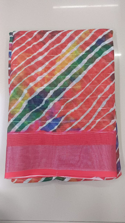 Handloom Recozari Silk Saree – Royal Blue with Emerald Green accents, Silver Zari Border (Design 225)