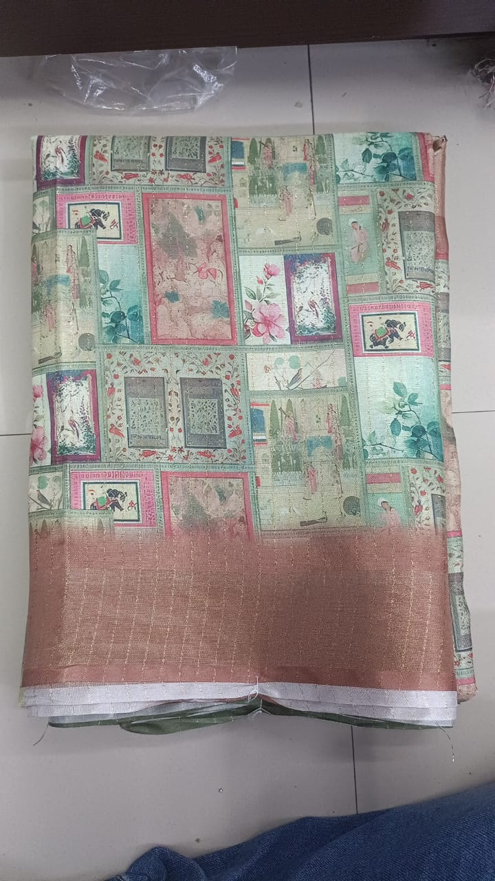 Handloom Recozari Silk Saree – Rust Orange with Crimson Red accents, Zari Border (Design 140)