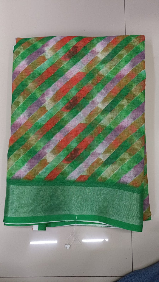 Handloom Recozari Silk Saree – Royal Blue with Silver Grey accents, Silver Zari Border (Design 060)