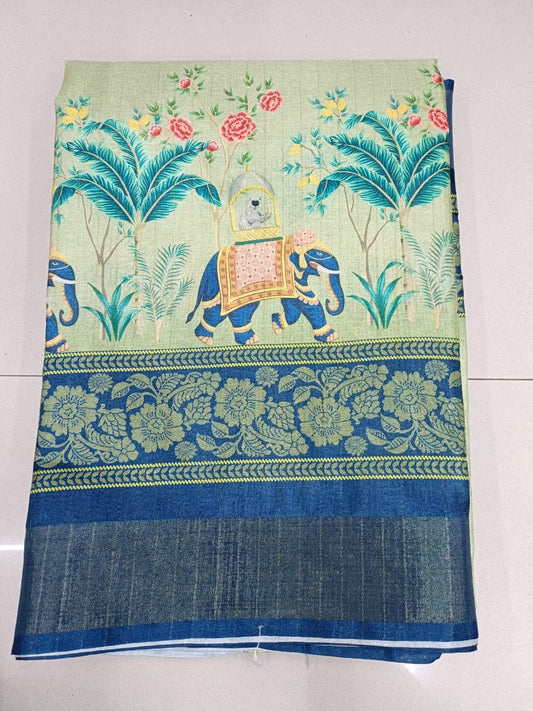 Handloom Recozari Silk Saree – Ruby Red with Magenta Pink accents, Zari Border (Design 088)