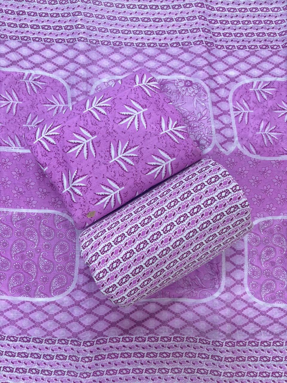 Jaipuri Cotton Block Print 60 40 Fabric Set - Design 159