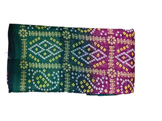 5/2 Crystal Banglory Cotton Base Saree – Elegant Color 34