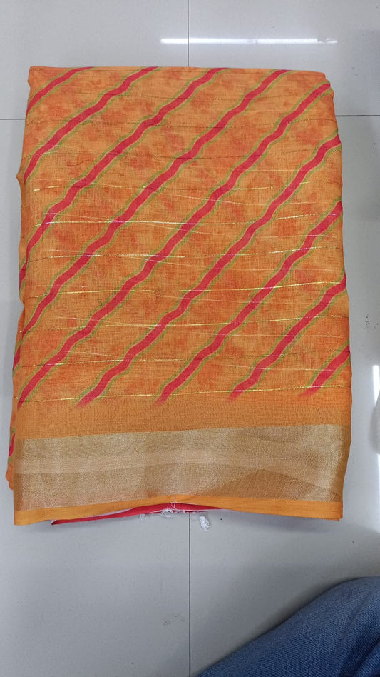 Handloom Recozari Silk Saree – Silver Grey with Ruby Red accents, Silver Zari Border (Design 137)