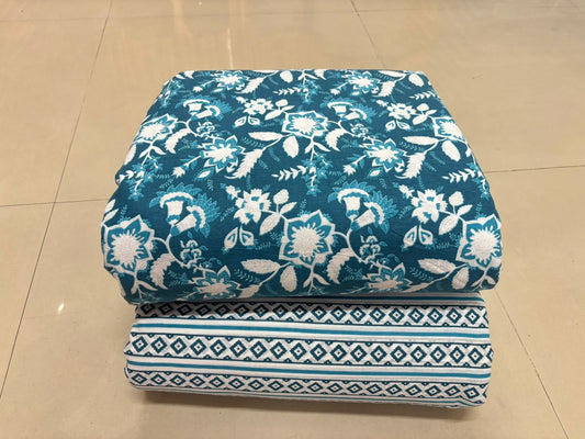 Premium Cotton Printed Fabric – 10 Meter Set (Design 16)
