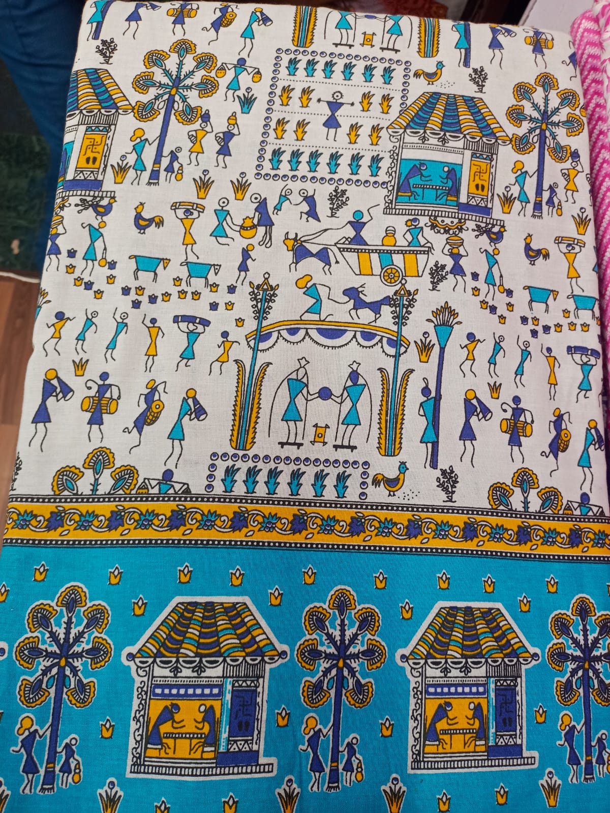 Jaipuri Cotton Block Print 60 40 Fabric - Design 114