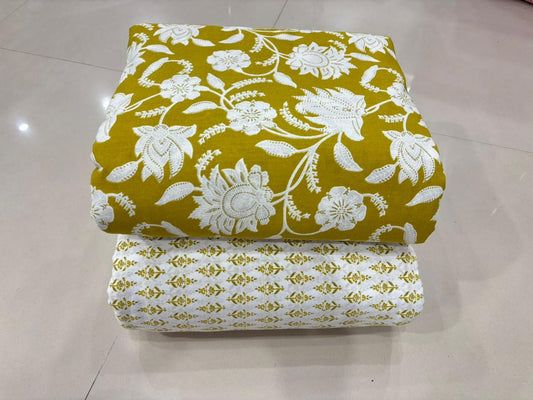 Premium Cotton Printed Fabric – 10 Meter Set (Design 09)