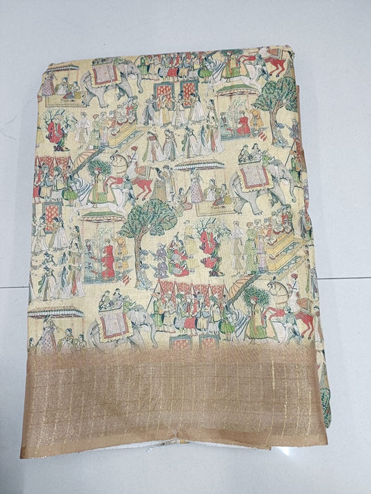 Handloom Recozari Silk Saree – Ruby Red with Crimson Red accents, Silver Zari Border (Design 015)