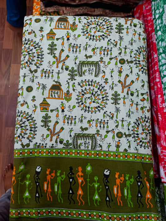 Jaipuri Cotton Block Print 60 40 Fabric - Design 83