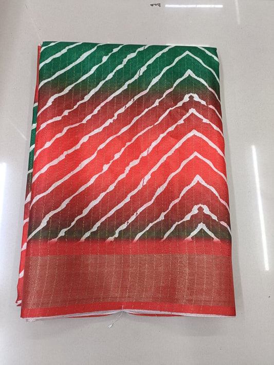 Handloom Recozari Silk Saree – Rust Orange with Silver Grey accents, Silver Zari Border (Design 141)