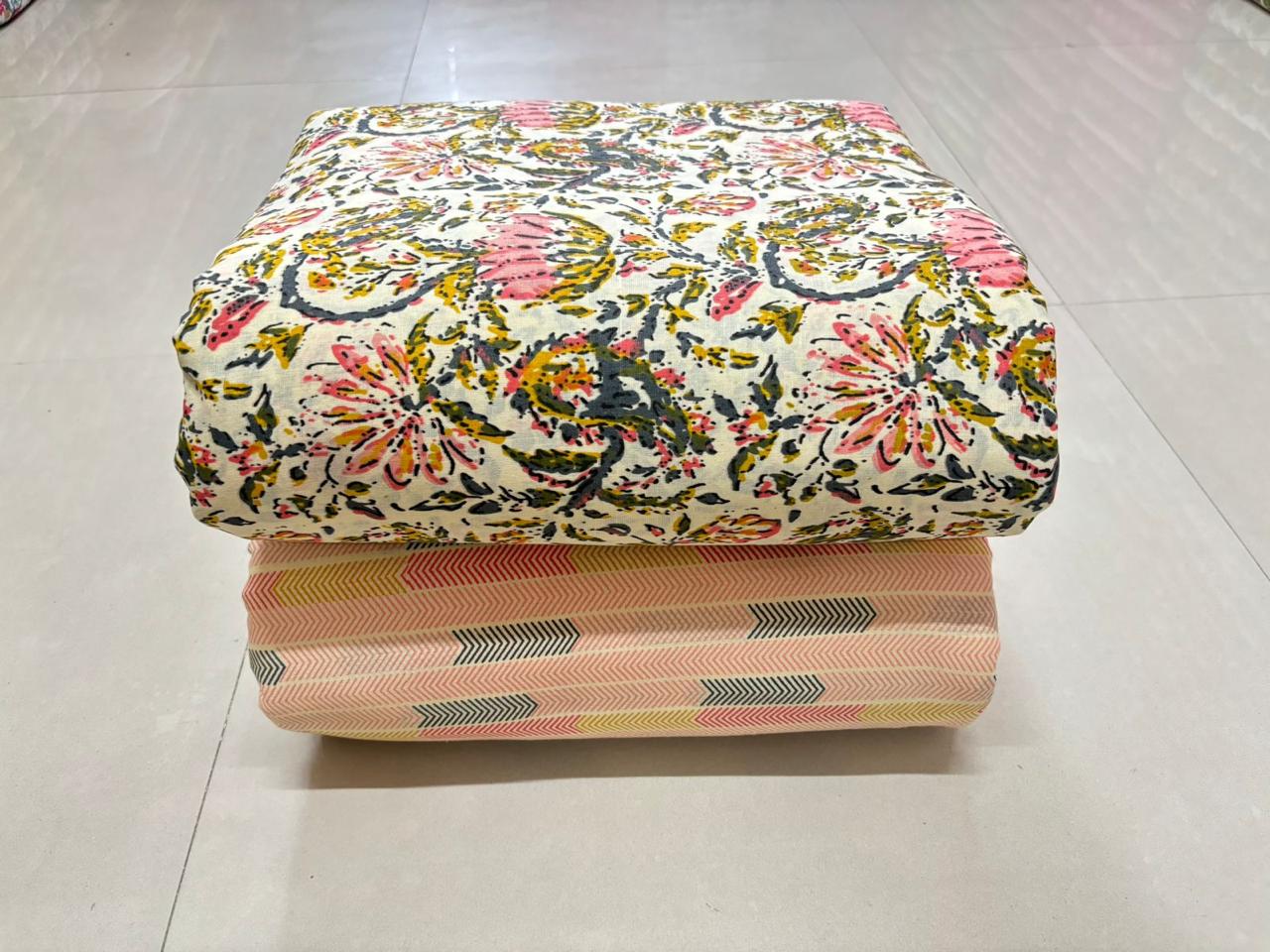 Jaipuri Cotton Block Print Fabric – 10 Meter Set (Design 05) - House Of ShiVisha10 meter setbest sellerblock print