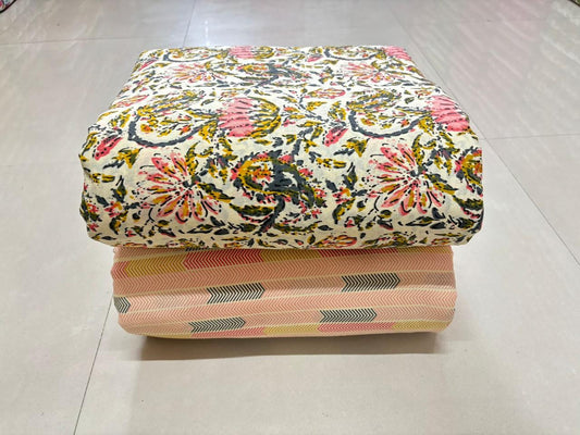 Jaipuri Cotton Block Print Fabric – 10 Meter Set (Design 05) - House Of ShiVisha10 meter setbest sellerblock print