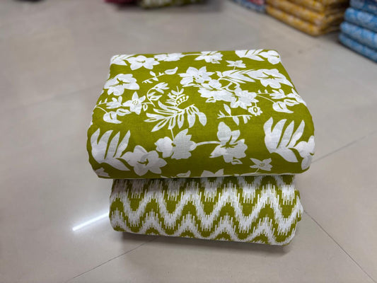 Jaipuri Cotton Block Print Fabric – 10 Meter Set (Design 25) - House Of ShiVisha10 meter setbest sellerblock print