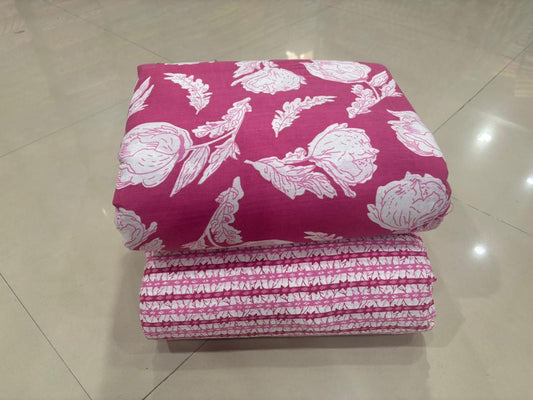 Jaipuri Cotton Block Print Fabric – 10 Meter Set (Design 28) - House Of ShiVisha10 meter setbest sellerblock print