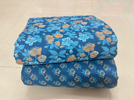 Jaipuri Cotton Block Print Fabric – 10 Meter Set (Design 38) - House Of ShiVisha10 meter setbest sellerblock print
