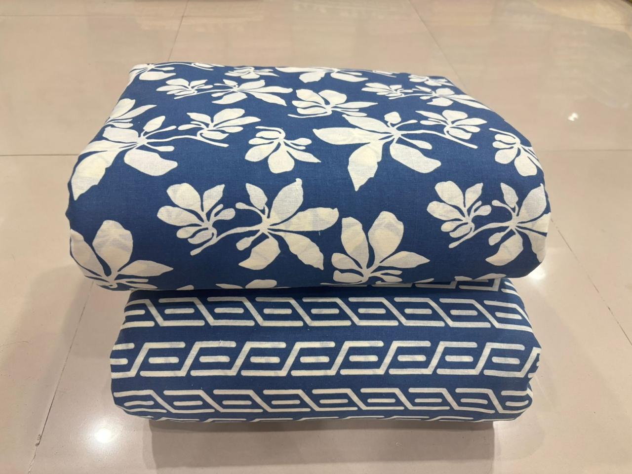 Jaipuri Cotton Block Print Fabric – 10 Meter Set (Design 64) - House Of ShiVisha10 meter setbest sellerblock print