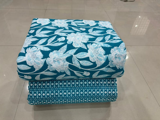 Jaipuri Cotton Block Print Fabric – 10 Meter Set (Design 69) - House Of ShiVisha10 meter setbest sellerblock print