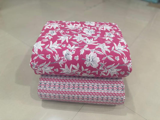 Jaipuri Cotton Block Print Fabric – 10 Meter Set (Design 72) - House Of ShiVisha10 meter setbest sellerblock print