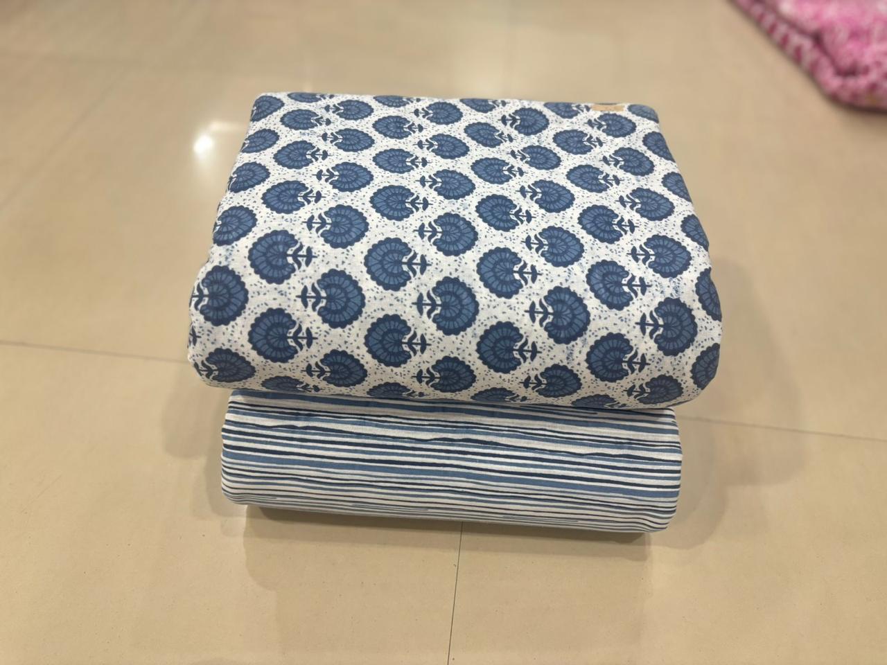 Jaipuri Cotton Block Print Fabric – 10 Meter Set (Design 76) - House Of ShiVisha10 meter setbest sellerblock print