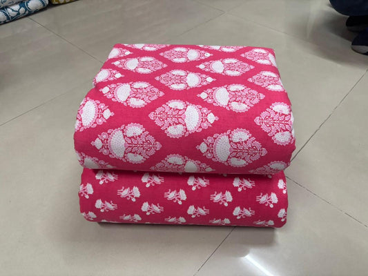 Jaipuri Cotton Block Print Fabric – 10 Meter Set (Design 77) - House Of ShiVisha10 meter setbest sellerblock print