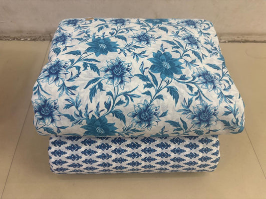 Jaipuri Cotton Block Print Fabric – 10 Meter Set (Design 79) - House Of ShiVisha10 meter setbest sellerblock print